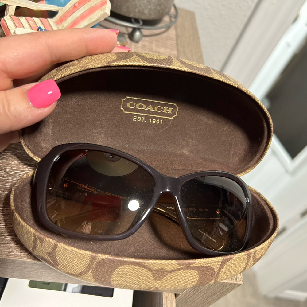 Coach brown sunglasses